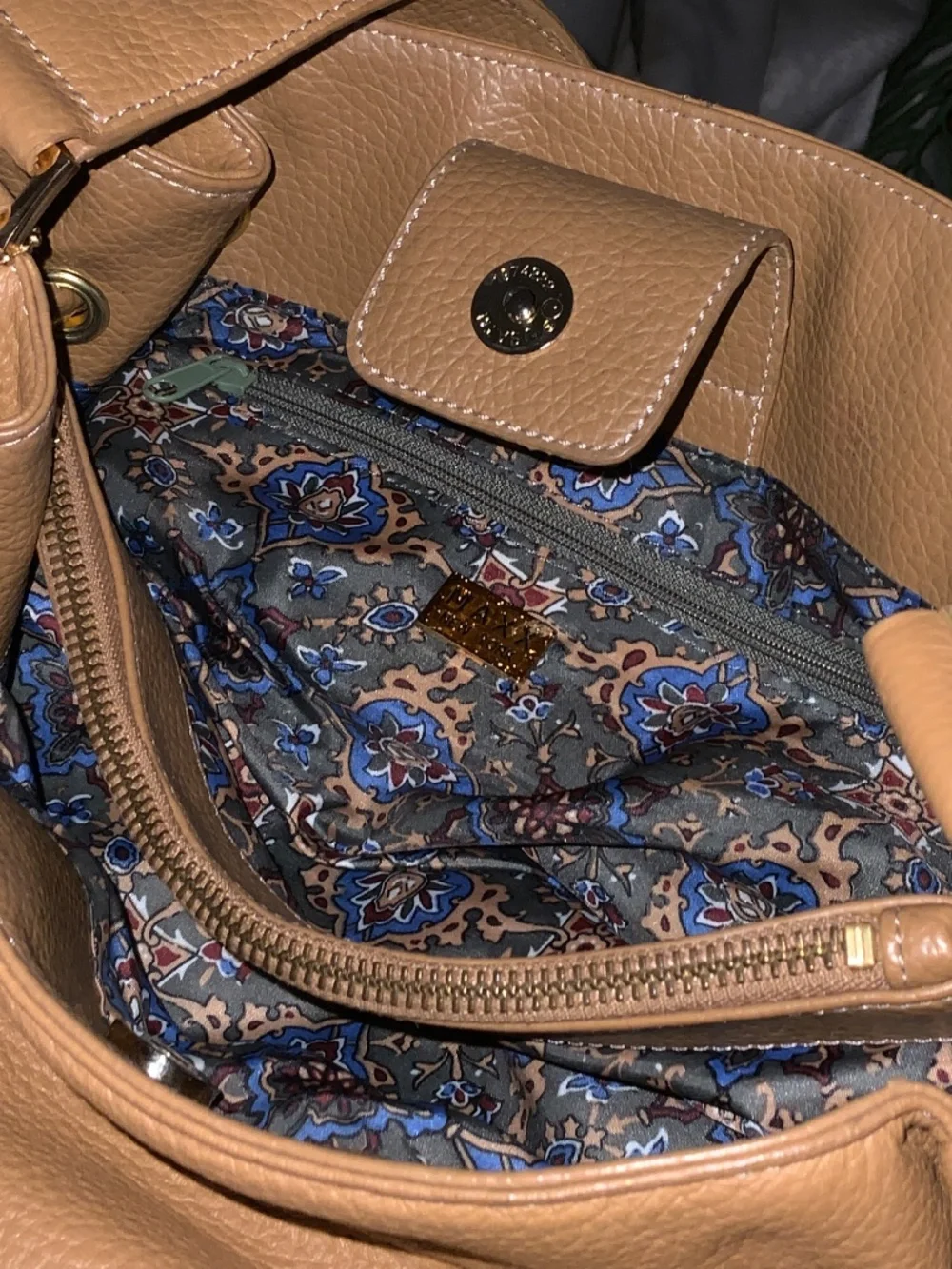 Maxx New York Tan Leather Bag